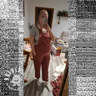 Double gauze/muslin rouge ORGANIC