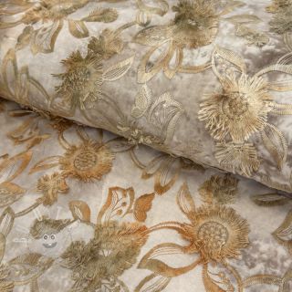 Baumwollstoff TIE DYE EMBROIDERY Swingy design A