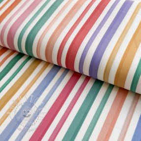 Baumwollstoff Happy Stripe Line