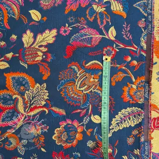 Dekostoff jacquard Inaya bleu