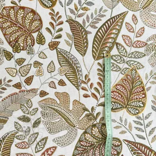 Dekostoff jacquard Euphoria blanc kaki