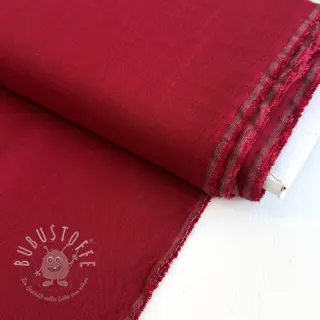 Viskosestoff leinen PREMIUM dark red