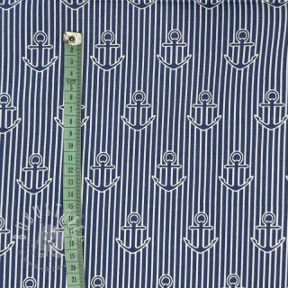 Dekostoff premium Iconic Anchor Stripe