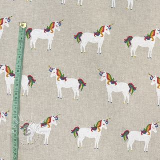 Dekostoff Linenlook Unique unicorn