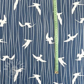 Dekostoff Iconic Seagull Stripe navy