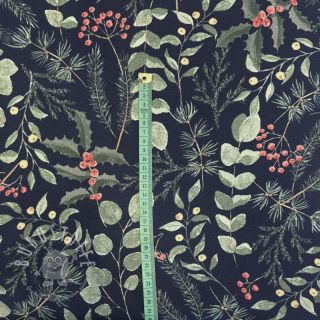 Dekostoff premium Darkness flowers