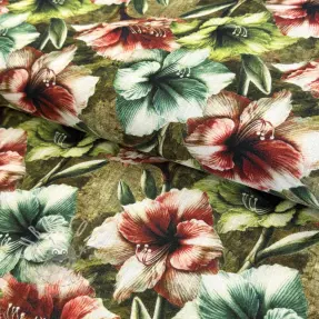 Viskosestoff leinen Azalea design C digital print