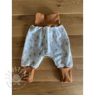 Baumwoll Bündchenstoff RIB brique ORGANIC