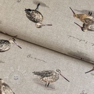 Dekostoff Linenlook Sandpiper Bird