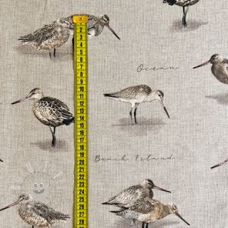 Dekostoff Linenlook Sandpiper Bird