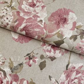 Dekostoff Linenlook Classic Painted Rose