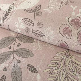 Dekostoff Linenlook Soft calming leaves
