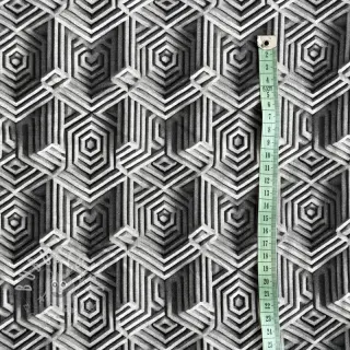 Jersey VISCOSE Structure grey digital print