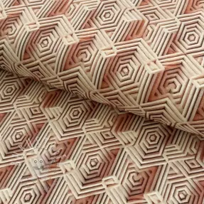 Jersey VISCOSE Structure beige digital print