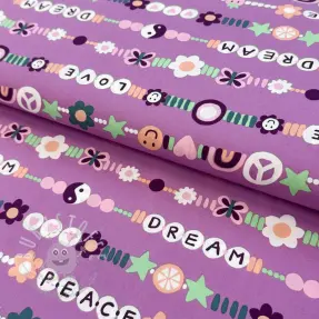 Baumwollstoff Love dream mauve