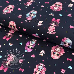 Jersey Dolls navy digital print