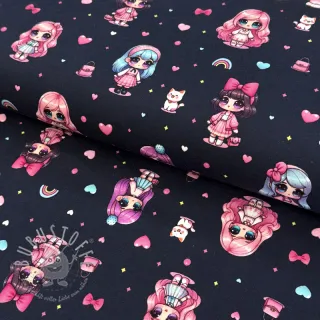 Jersey Dolls navy digital print