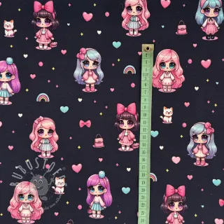 Jersey Dolls navy digital print