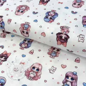 Jersey Dolls white digital print