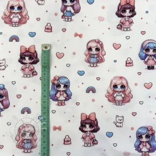 Jersey Dolls white digital print