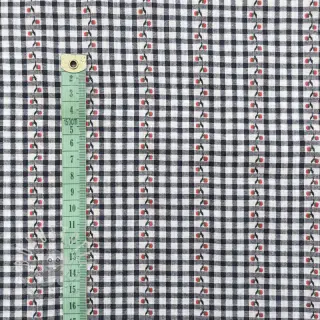 Baumwollstoff JACQUARD Climbing navy