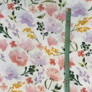 Double gauze/musselin Big summer flowers digital print