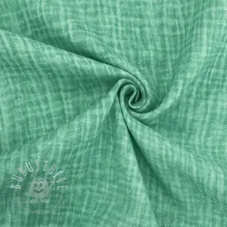Double gauze/musselin Vintage green
