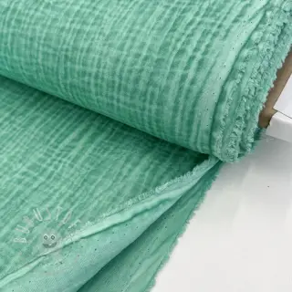 Double gauze/musselin Vintage green