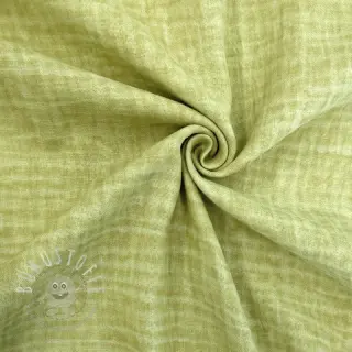 Double gauze/musselin Vintage lime