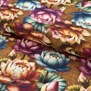 Viskosestoff leinen Marigold design C digital print