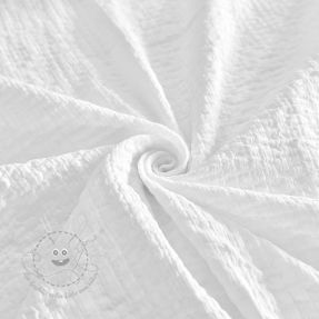 Baumwollstoff STRETCH Baby white
