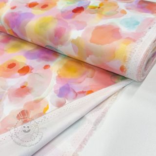 Baumwollstoff SATIN Niihau pink digital print