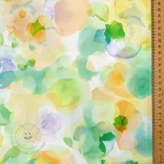 Baumwollstoff SATIN Niihau green digital print