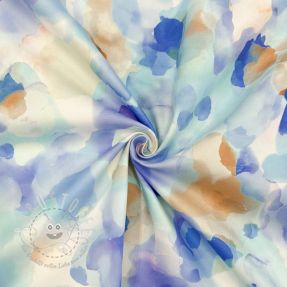 Baumwollstoff SATIN Niihau blue digital print