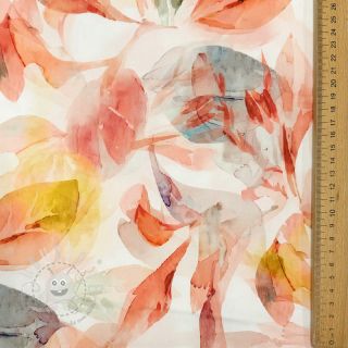 Baumwollstoff SATIN Hawaii pink digital print