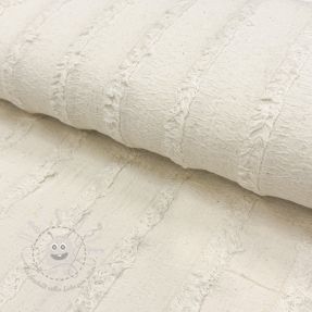 Baumwollstoff Ruffled Lines ecru