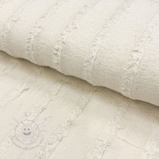 Baumwollstoff Ruffled Lines ecru