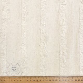Baumwollstoff Ruffled Lines ecru