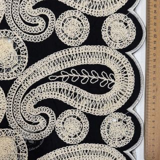 Baumwollstoff EMBROIDERY Anouk black
