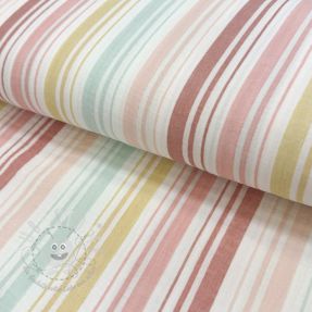 Double gauze/musselin Beach Stripe red