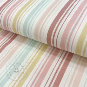 Double gauze/musselin Beach Stripe red