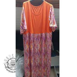 Viskosestoff RADIANCE Abstract stripes pink digital print