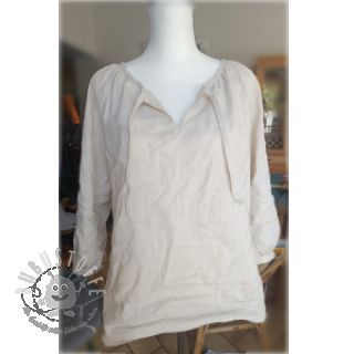 Leinenstoff gewaschen beige