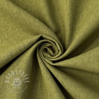 Baumwollstoff mit Leinen PREMIUM moss green