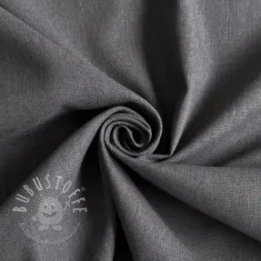 Baumwollstoff mit Leinen PREMIUM dark grey