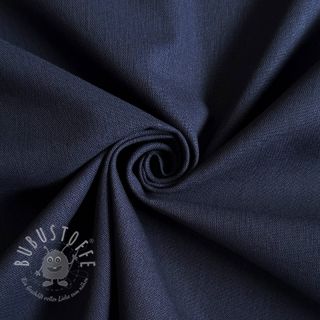 Baumwollstoff mit Leinen PREMIUM dark blue
