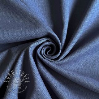 Baumwollstoff mit Leinen PREMIUM steel blue