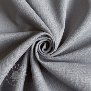 Baumwollstoff mit Leinen PREMIUM light grey
