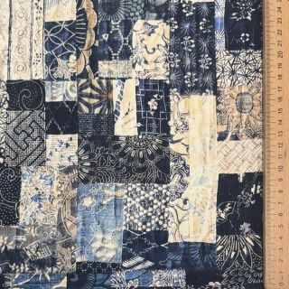 Baumwollstoff TWILL DENIM Mix print design A