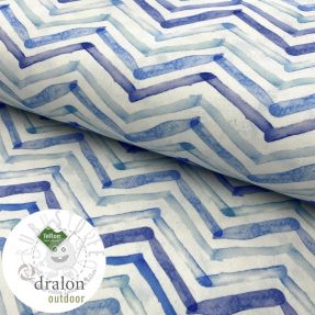 Outdoor Dekostoff mit Teflon-Finish WATERCOLOUR ZIGZAG
